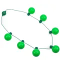 LED Light Up Green Bulb Necklace St Patricks Day Party Holiday Neon Glowing Jewelry - Multi-Light Glowing Style / Green