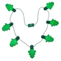 Cadena de luces LED de árbol de Navidad fiesta collar parpadeante verde decoración festiva. - Collar de Árbol de Navidad Multiluz