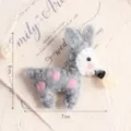 Grauer Filz Hirsch Weihnachtsbaum hängende Dekoration DIY Material Zubehör 8cm - Gepunkteter Hirsch-Grau