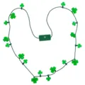 St. Patrick's Tag grüne Kleeblatt LED Licht Halskette Festival Party leuchtende Kette - Quadratischer Gehäusestil