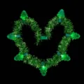 Weihnachten leuchtende gruene Lametta Kette mit LED Baum Anhaenger fuer Party Deko - Transparente Weihnachtsbaum-Ketten