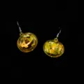 Halloween Kürbis LED leuchtende Ohrringe, tolle transparente gelbe Festival Variante. - Kürbis / Gelb