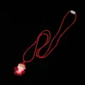 LED oplichtende Kerstman ketting kerstfeest rekwisiet met rood koord en schattige hanger. - Kerstman Halsketting
