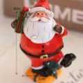 Schöne Weihnachtsmann Kunstharz Figur Tischdekoration Ornament Modell Variante neu. - Weihnachtsmann mit Geschenkbox