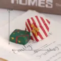 Weihnachten Harz Geschenkbox Miniatur Figur Feiertag Party Tischdekoration Artikel - Geschenk