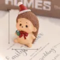 Weihnachten süße Igel Harz Figur Tisch Ornament Feiertag Party Dekoration ca 5cm - Weihnachts-Igel