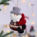 Kerstboom hangende ornament schattige Kerstman pluche poppen feest decor 12x10cm - Kruipende Kerstman
