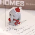 Weihnachten Harz Elefant Figur Tischdekoration süßes Feiertag Geschenk Ornament Neu - Weihnachts-Elefant