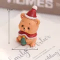 Weihnachten Mini Harz Bär Figur Urlaub Desktop Dekoration Display Artikel SKU Neu - Weihnachts-Bär