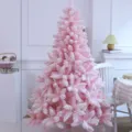 Roze kunstkerstboom 120cm besneeuwd feestliche kerstversiering voor thuis decoratie - 120cm Sneeuwboom / Kersenbloesem Roze
