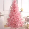 Roze kunstkerstboom 180cm hoog met volle takken feestelijke huisdecoratie sfeervol - 180cm Groene Boom / Kersenbloesem Roze