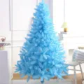 Blauwe kunstkerstboom 120 cm hoog, volle takken, perfecte feestelijke huisdecoratie. - 120cm Groene Boom / Meerblauw