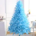 180cm blauwe kunstkerstmisboom met prachtig sneeuweffect voor feestelijke huisdecoratie. - 180cm Groene Boom / Meerblauw