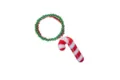 Christmas light-up candy cane bead necklace festive red green flashing LED holiday party jewelry - Red Cane Bracelet / Red