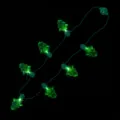 Christmas tree glowing necklace light string holiday party kids light up jewelry accessory - Multi-Light Glowing Style / Green Christmas Tree Necklace