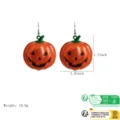 Halloween Kürbis Ohrringe mit gruseligem Gesicht Design, festlicher Modeschmuck für Damen. - Ohrringe / Große Kürbis Ohrringe
