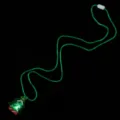 Weihnachtsbaum LED leuchtende Halskette mit gruener Kordel fuer Weihnachtsfeier Kostuem - Weihnachtsbaum Halskette