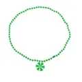 Collana di perle verdi con ciondolo a caramella rotondo, accessorio festivo per feste. - Collana a Caramella (Catena a Sfere) / Verde