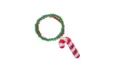 Braccialetto con perline pendente bastoncino di zucchero di Natale braccialetto luminoso - Bracciale Bastoncino di Zucchero / Rosso Verde Patchwork