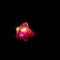 Nahaufnahme des leuchtenden Sternrings mit bunten LED-Blitzlichtern fuer Kinderparty. - Rot