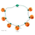 Collar de calabaza luminoso Halloween guirlanda de luces fiesta decoracion 33 pulgadas - Collar de Calabaza con 7 Luces LED