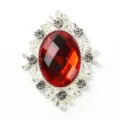 Boton de strass acrilico encaje aleacion diamante para manualidades zapatos bolsos accesorios. - Rojo Brillante