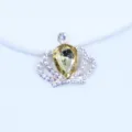 Strass Krone Legierung DIY Zubehör, goldfarben mit champagnerkristall für Taschen und Schuhe. - Hellkaffee