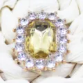 Rhinestone crystal alloy DIY charm button for hair accessories and decorative crafts. - Light Coffee