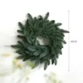Ghirlanda di Natale in pino artificiale decorazione verde sospesa per festa casa 40cm - Corona Nobile / 40CM / Verde
