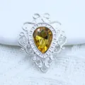 Holle legering edelsteen DIY accessoire, druppelvormige kristallen hanger voor sieraden. - Goud