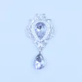 Legering druppel strass hanger DIY handwerk accessoire voor handgemaakte sieraden decoratie - Wit
