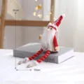Christmas plush gnome doll long legs red white festive holiday tabletop decoration - Red Long Leg Gnome