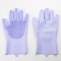 Helllila Silikon Reinigungshandschuhe fuer Haushalt Spuelen und Scheuern Variante - 100.00g / Lila