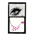 Shiny eye corner rhinestone face stickers DIY acrylic adhesive diamond makeup gems for party - ET-02 (Rose Red)