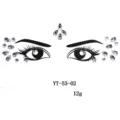 European and American hot face rhinestone sticker crystal diamond eyebrow makeup gems - YT-53-02