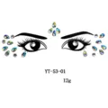 Face rhinestone stickers sparkly crystal face gems for makeup festival party face jewelry - YT-53-01