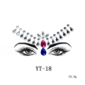 Acrylic face rhinestone sticker forehead gems body art temporary crystal jewels set - YT-18