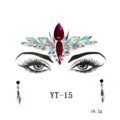 Crystal face gems rhinestone forehead sticker temporary body jewels for festival party makeup. - YT-15
