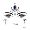 Festival Gesicht Strass Steine Aufkleber Glitzer Schmuck für Stirn Make-up 1 Stk - YT-16