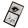 DIY gezicht strass stickers blauwe kristallen voorhoofd make-up sieraden acryl stenen - ET-06-4