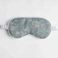Mascarilla de dormir floral china vintage, cómodo antifaz de satén con banda elástica. - Verde Menta Ojo de Gato Marco Grueso