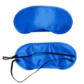 Blue satin silk sleep mask for travel and sleeping, soft shading eye cover with elastic band. - Polyester Royal Blue