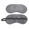 Maschera da sonno in satin grigio per viaggi, morbida copriocchi oscurante con elastico. - Grigio scuro