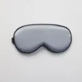Plain color silk sleep mask for comfortable sleeping, breathable blackout eye mask for travel. - OPP Packaging / Haze Blue