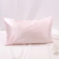 Taie oreiller satin rose uni douce linge lit variante lisse chambre elegante deko luxe - 51x66cm (US Standard) / #23 Rose