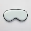 Light blue imitation silk sleep eye mask, comfortable breathable solid color shading variant. - OPP Packaging / Mercerized Blue