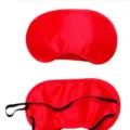 Red silk sleep mask satin eye mask shading travel sleep aid variant in vibrant red color - Polyester Red