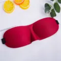 Weinrote 3D Kontur Schlafmaske, atmungsaktive Verdunkelung Augenmaske fuer Reise und Mittag - Weinrote Basisausführung / 3D Schlafmaske