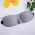 Graue 3D Kontur Schlafmaske für absolute Verdunkelung, atmungsaktiv, ideal für Reisen. - Basis Grau / 3D Schlafmaske