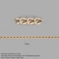 Gold aluminum curb chain DIY metal bag strap accessory, 10x7mm links, 3 meters per spool. - 10mm Curb Chain / Electroplated Light Gold